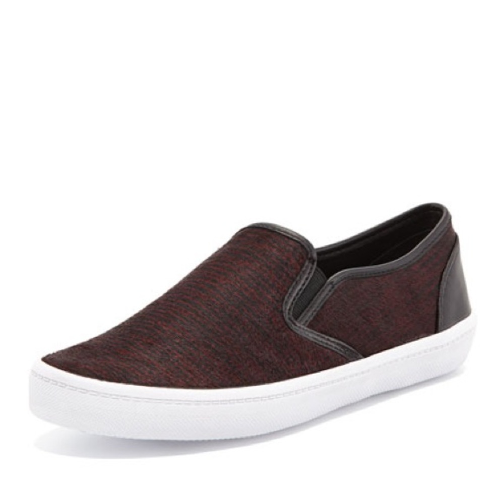 Rebecca Minkoff Salli calf hair skate sneaker, 8.5
